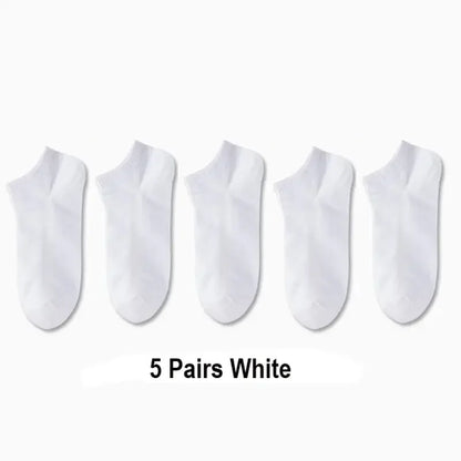 10 Pairs Women/Men Boat Socks Invisible Low Cut Silicone Non-slip