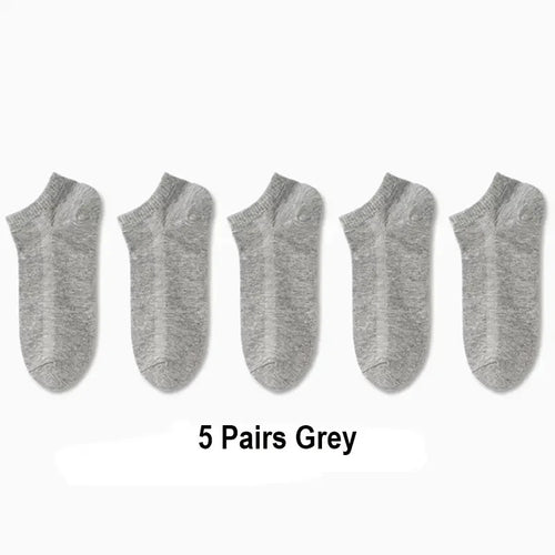 10 Pairs Women/Men Boat Socks Invisible Low Cut Silicone Non-slip