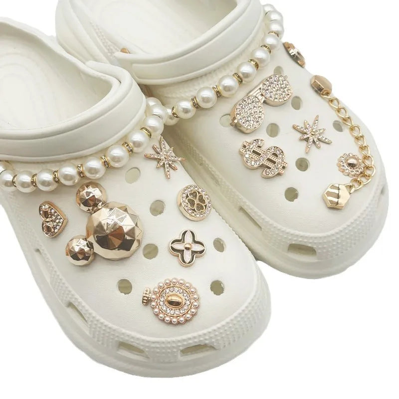 New Fashion Set Hole Shoe Charms Accessories Shoe Buckle Cute Pearl