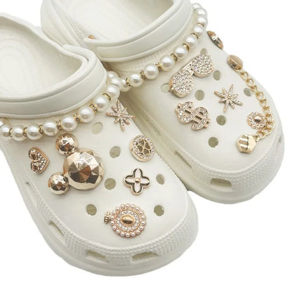 New Fashion Set Hole Shoe Charms Accessories Shoe Buckle Cute Pearl