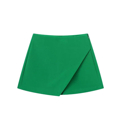 Willshela Women Fashion Asymmetrical Shorts Skirts High Waist Back