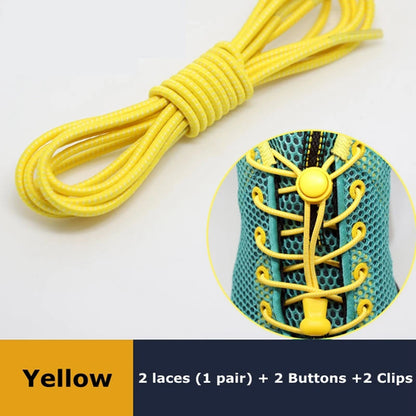 1pair Lazy Laces Sneaker ShoeLaces Elastic Shoe Laces  Shoe