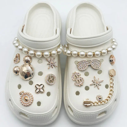 New Fashion Set Hole Shoe Charms Accessories Shoe Buckle Cute Pearl