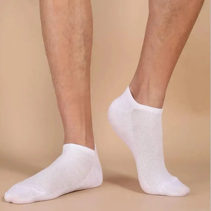 10 Pairs Women/Men Boat Socks Invisible Low Cut Silicone Non-slip