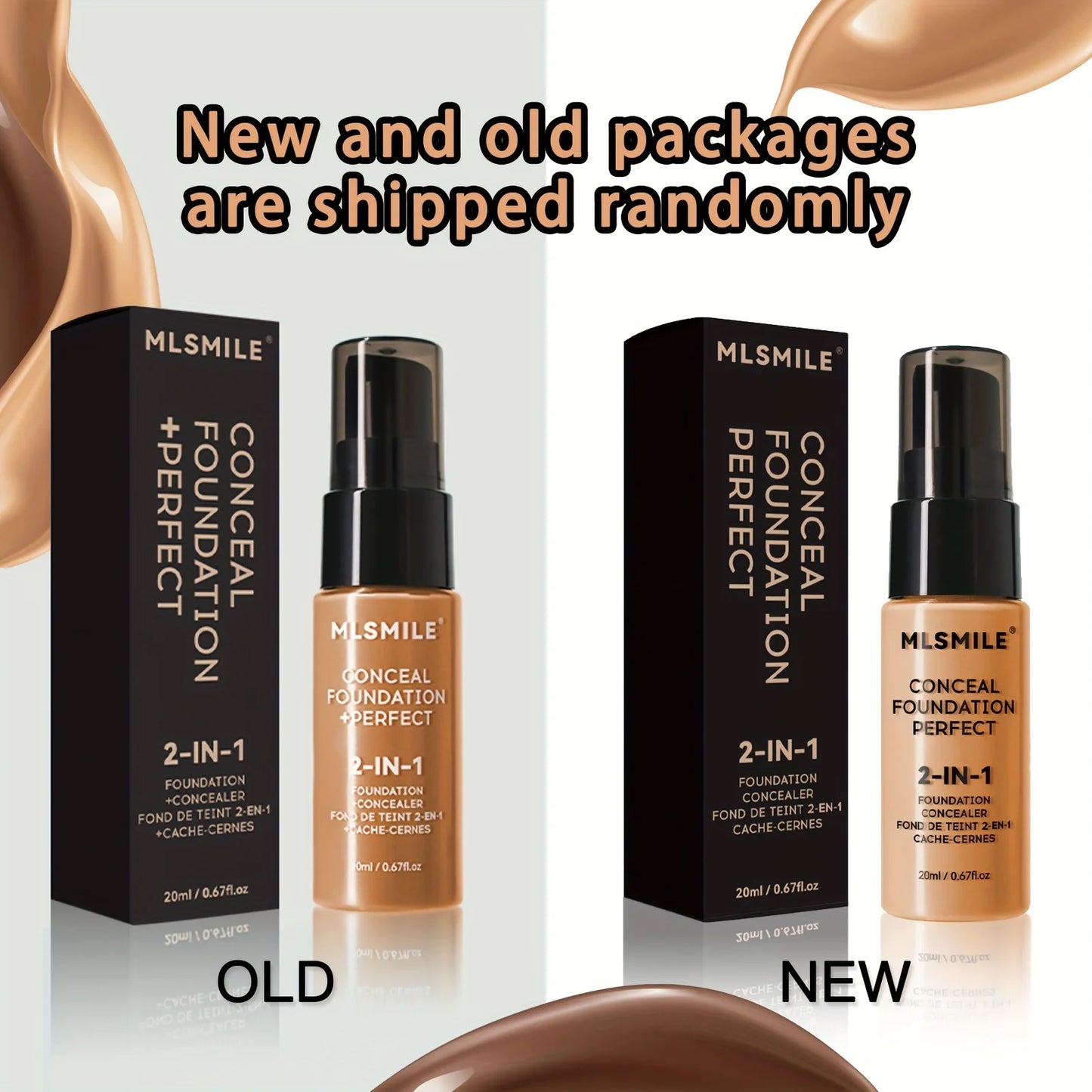 2-In-1 Oil Control Liquid Foundation And Conceal, Full Coverage Long