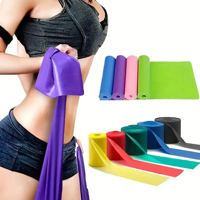 1 Pc TPE Yoga Tension Sheet Elastic Band Fitness Exercise Resistance