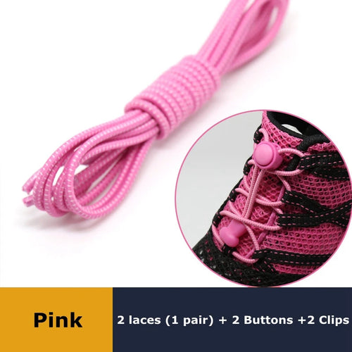 1pair Lazy Laces Sneaker ShoeLaces Elastic Shoe Laces  Shoe