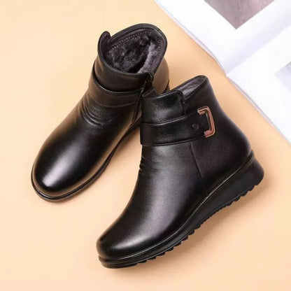 Women Ankle Boots Plush Short Tube Flat Soled Snow Boots 2024