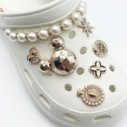 New Fashion Set Hole Shoe Charms Accessories Shoe Buckle Cute Pearl