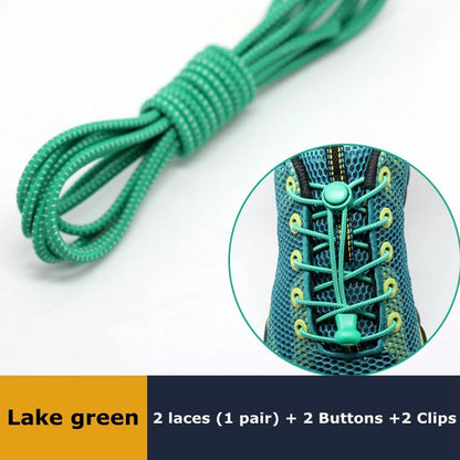 1pair Lazy Laces Sneaker ShoeLaces Elastic Shoe Laces  Shoe