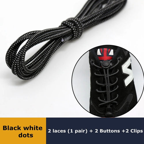 1pair Lazy Laces Sneaker ShoeLaces Elastic Shoe Laces  Shoe