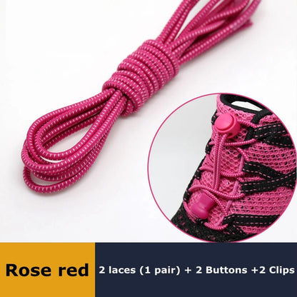 1pair Lazy Laces Sneaker ShoeLaces Elastic Shoe Laces  Shoe