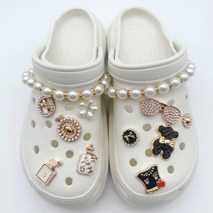 New Fashion Set Hole Shoe Charms Accessories Shoe Buckle Cute Pearl