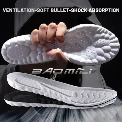 5D Sports Insoles for Shoes PU Soft Running Insole for Feet Breathable