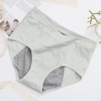 5 PCS Large Size High Waist Period Panties Women's Menstrual Leak-proof Sanitary Underwear