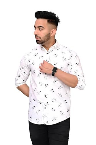 Cotton, Skin Friendly Shirts for Men (Size-L) (Color-WHITE)