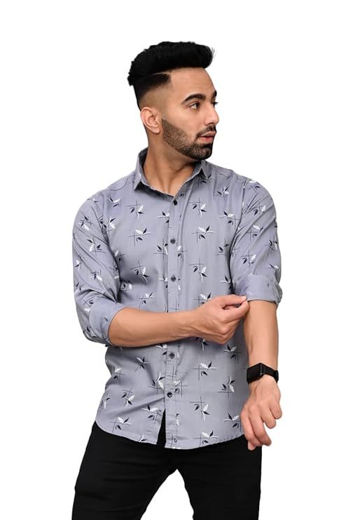 Cotton, Skin Friendly Shirts for Men (Size-M) (Color-GREY)